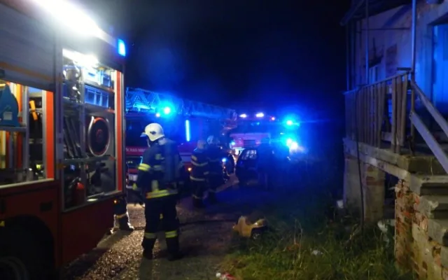 Požár v Oldřichově. Foto: HZSLK