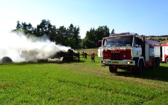 Požár v Hlavici. Foto: HZS LK