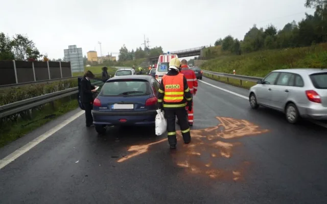 Nehoda na rychlostce. Foto: HZSLK