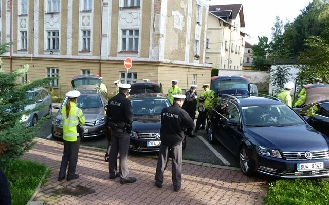 Passaty před páteční akcí. Foto: Policie ČR