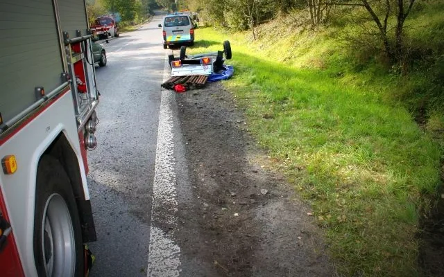 Nehoda v Malé Skále. Foto: Policie ČR