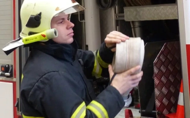 Čtrvteční cvičení v kasárnách. Foto: HZSLK