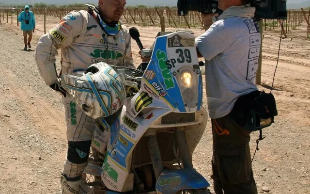 David Pabiška. Foto: Facebook/SP MOTO Dakar Team