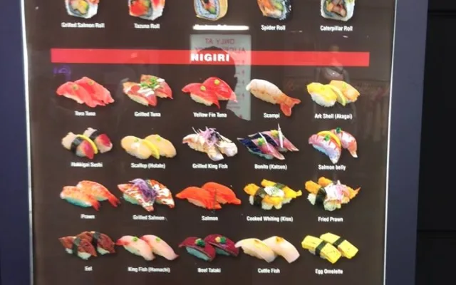 Výběr sushi.