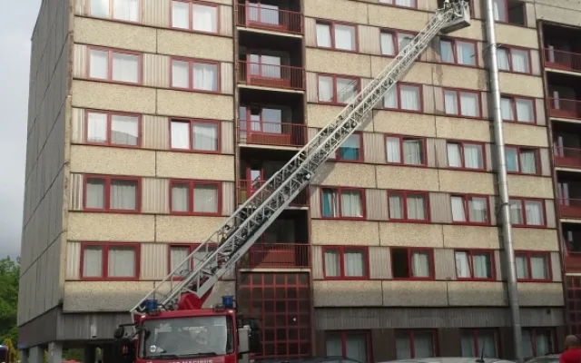 Zapomenutá svíčka zapálila pokoj na harcovských kolejích. Foto: HZSLK