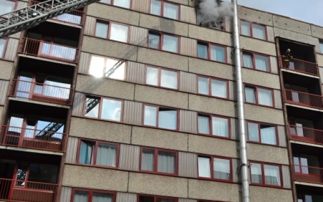 Zapomenutá svíčka zapálila pokoj na harcovských kolejích. Foto: HZSLK