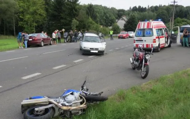 Nehoda u Nové Vsi. Foto: Policie ČR