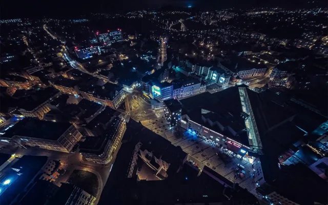 Noční Liberec. Foto: Jan Mocňák