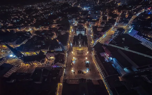 Noční Liberec. Foto: Jan Mocňák