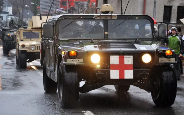Americký konvoj je v Liberci. Poslední vojáci dorazili po desáté večer