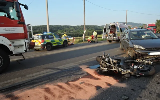 Do statistik přibyla trojice vážných nehod motorkářů. Foto: HZSLK