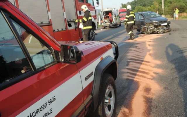 Do statistik přibyla trojice vážných nehod motorkářů. Foto: HZSLK