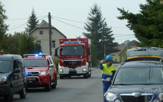 V Hrádku museli evakuovat obyvatele kvůli úniku plynu. Foto: Hasiči Hrádek nad Nisou