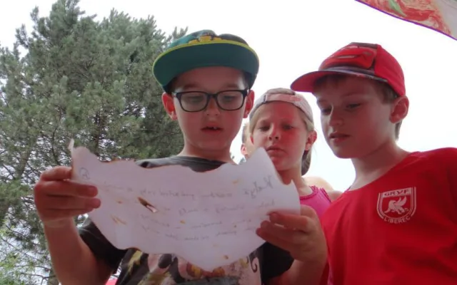 Hledání pokladu na oddílovém soustředění