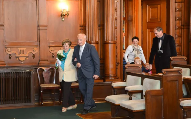Manželé Slačíkovi z Liberce oslavili kamenné výročí svatby