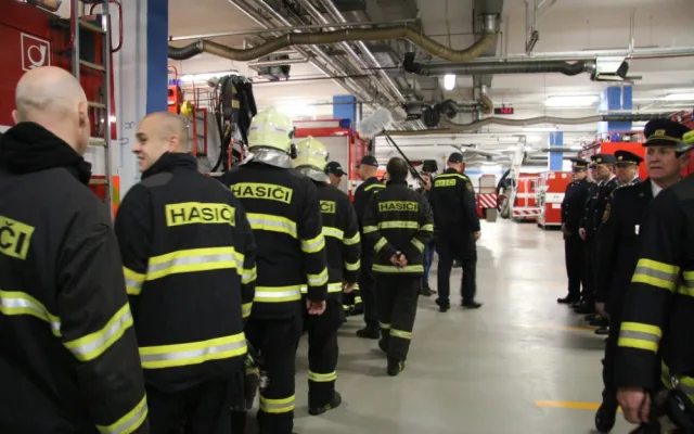 Liberečtí hasiči se v úterý loučili s kolegou. Na stanici strávil třicet let, teď odsloužil poslední směnu
