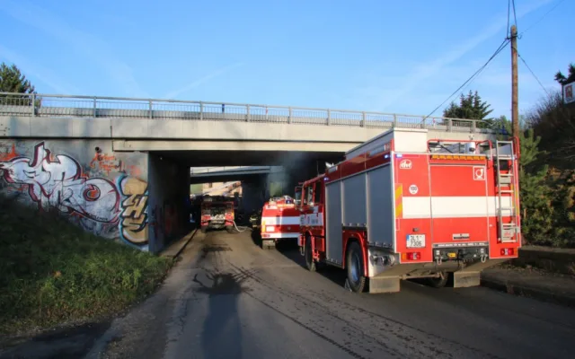 U rychlostky na Turnov hořela bývalá hospoda U Dědečků