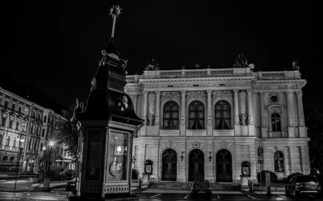 Noční Liberec pohledem Martina Škrabálka