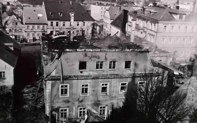 Pohled od kostela