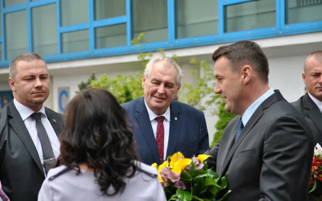 Miloš Zeman na krajském úřadě