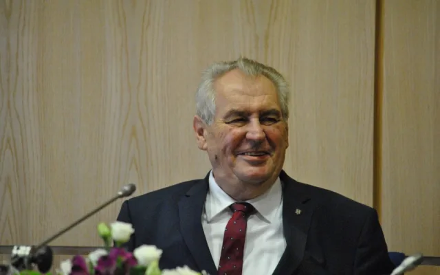 Miloš Zeman na krajském úřadě