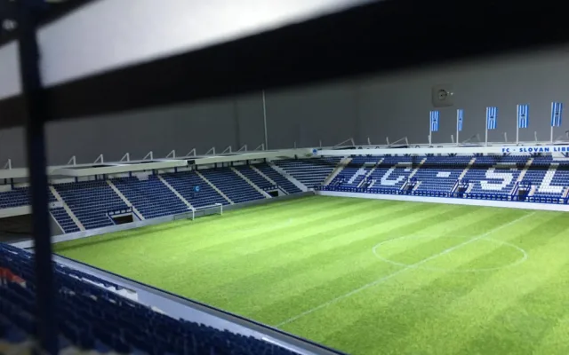 Model stadionu U Nisy