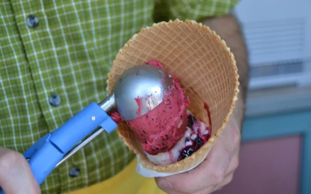 Liberecký zmrzlinář vyrábí mraženou pochoutku tradičním způsobem ze žloutků, smetany a regionálních produktů.