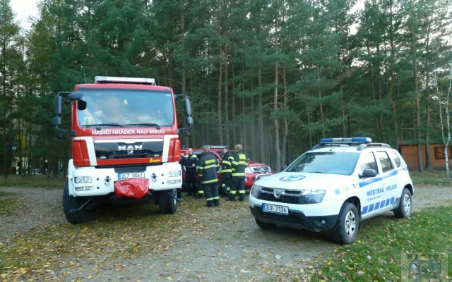 Labuť uvízla ve vlasci, pomoci jí dokázali až hrádečtí hasiči.