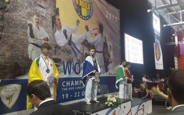 Lukáš Cyprián vybojoval pro ČR zlato v kumite