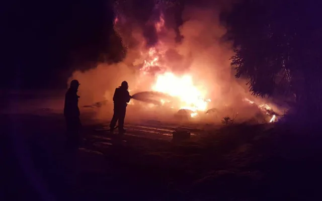 Požár na hradčanském letišti