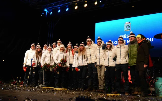 Přivítání olympioniků v Jablonci.