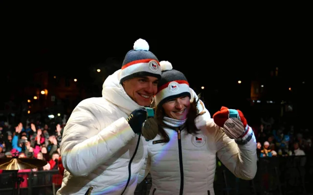 Přivítání olympioniků v Jablonci.