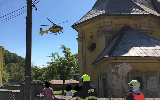 Nehoda dvou motorek.