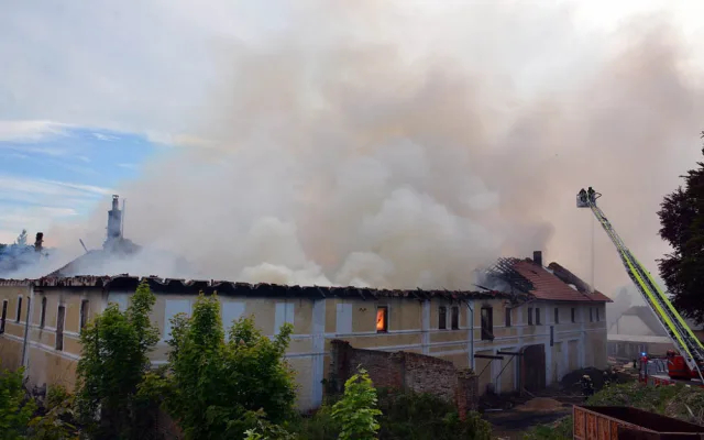 Požár v Jindřichovicích.