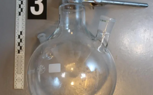 Část zadrženého materiálu.