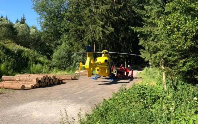 Srážka čtyřkolky a auta