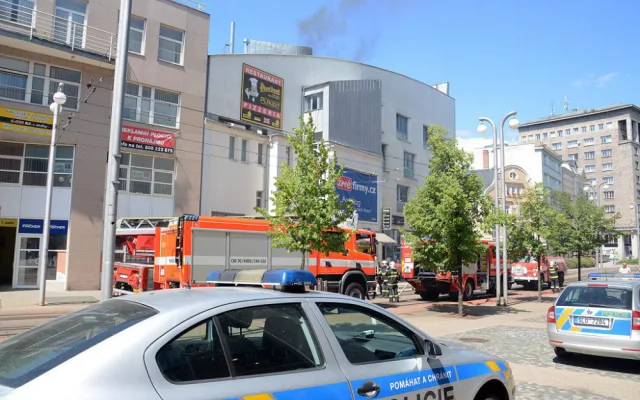 Požár v Paláci Centrum
