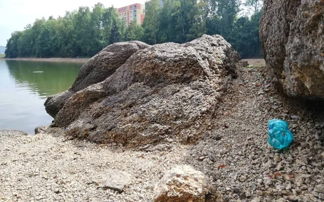Odpadky u jablonecké přehrady