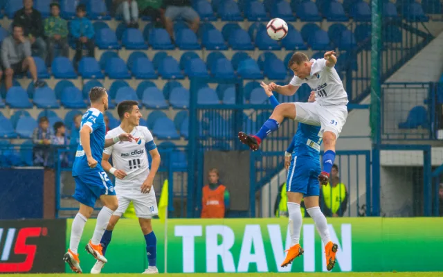 Fotbalový zápas Slovan vs. Baník