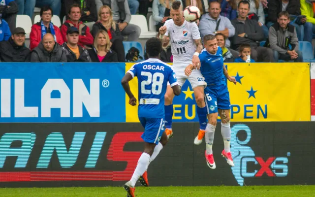 Fotbalový zápas Slovan vs. Baník