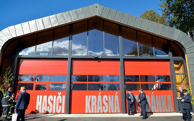 Nová hasičárna v Krásné Studánce