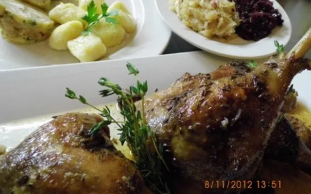 Svatomartinské menu v Bílém Mlýnu.