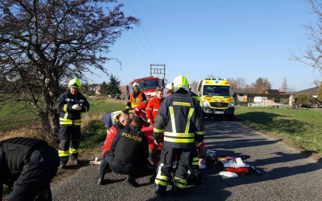 Snímky z místa nehody. Foto: Hasiči Mimoň