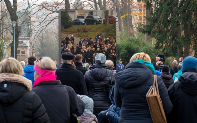 Připomínka listopadových událostí v Liberci.