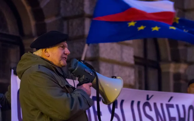Na akci promluvil i čestný občan Jan Šolc