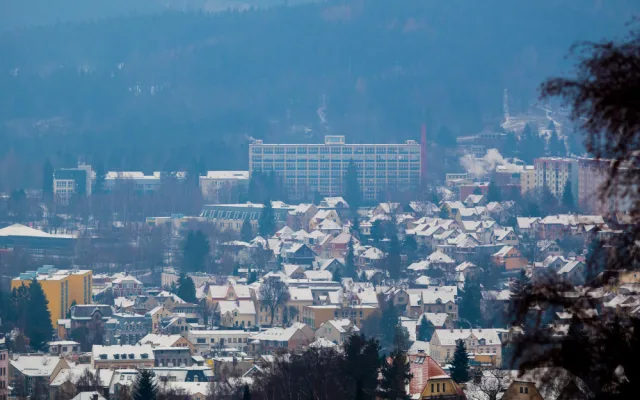 Zasněžený Jablonec 1. prosince 2018