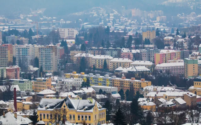 Zasněžený Jablonec 1. prosince 2018