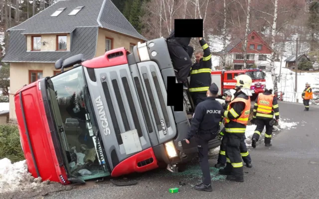 Foto z místa nehody. Foto: PČR