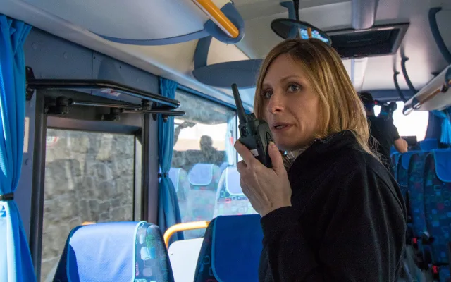 Policisté si posvítili na řidiče v novém autobuse