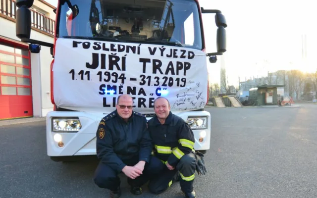 Hasičský sbor dnes opouští Jiří Trapp.